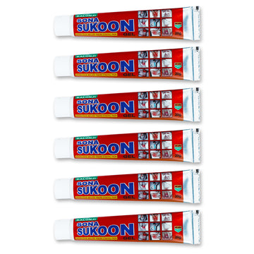 Sona Sukoon Instant Pain Relief Gel - 20 g (Pack of 6)